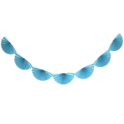 Гирлянды "Веера" 210х30 см, голубой