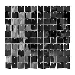 Панель с пайетками для фотозоны 30х30см, черный