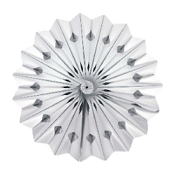 Снежинка фольгированная 40 см серебро